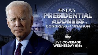 Watch Live President Bidens Address to Congress and the Nation  ABC News [upl. by Lenahtan286]