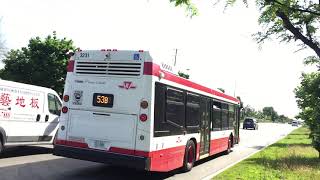 TTC Bus 53A amp 53B Eastbound On Steeles Ave E [upl. by Namhar]