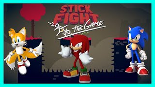 Knuckles Tails and Sonic play more Stick Fight [upl. by Gelasias]