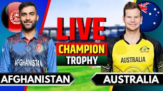 Afghanistan vs Australia Match 10  Live Cricket Match Today  AFG vs AUS  Champions Trophy [upl. by Toblat]