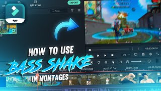 How to Edit Bass Shake In Montage  Filmora X PC Tutorial For Beginner  PT world [upl. by Nyleaj]