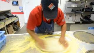 Dominos guy makes 3 Pizzas in 39 Seconds  Sarasota HeraldTribune [upl. by Ellennod]