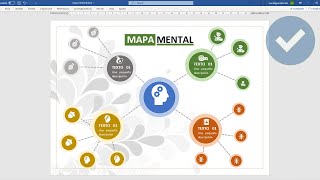 COMO CREAR UN MAPA MENTAL EN WORD [upl. by Barnabas]