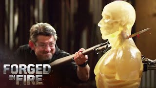 Forged in Fire EXTRA SHARP Springfield Bayonet Produces CATASTROPHE Season 8  History [upl. by Shurwood]