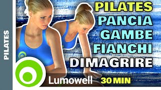 Pilates A Casa Per Dimagrire Pancia Gambe E Fianchi [upl. by Selyn]