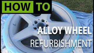 HOW TO Alloy Wheel  Rim Refurbishment and Repair Mercedes [upl. by Ykvir]