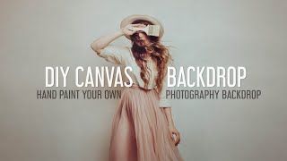 How to Paint Your Own Studio Photography Canvas Backdrop [upl. by Aerdma]