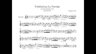 Trinklied La Traviata Clarinet [upl. by Wendeline]