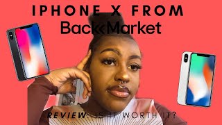 Unboxing Refurbished iPhone X Backmarket Review HONEST [upl. by Ruelu]