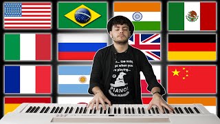 1 PIANO  15 NATIONAL ANTHEMS [upl. by Elijah126]