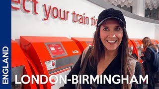 LondonBirmingham First time riding a train in the UK [upl. by Leaj]