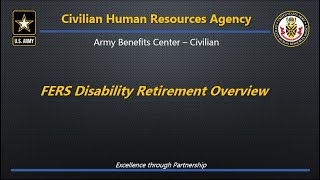 FERS Disability Retirement Overview [upl. by Eelarual]