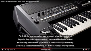 YAMAHA PSR SX600 DEMO STEREO 4K [upl. by Nal513]