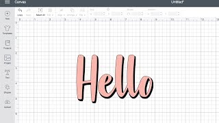 How to create a offset text shadow in Cricut Design Space [upl. by Anirdnajela987]