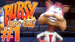 Bubsy Paws On Fire Gameplay Walkthrough Part 1 [upl. by Issirk]