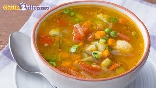 MINESTRONE DI VERDURE FATTO IN CASA [upl. by Ainud]