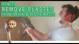 How to remove plaster from brick walls the easy way [upl. by Nerin]