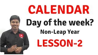 CalendarReasoningDay of the WeekNonLeap Year Lesson2 [upl. by Dnilazor476]