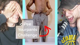 Pee Your Pants Challenge wtf tiktok [upl. by Rosenthal]