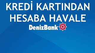 Denizbank Kredi Kartından Hesaba Havale Yapma [upl. by Bluhm]