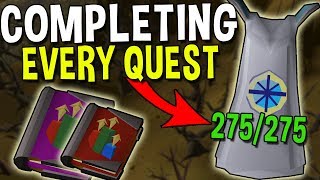 The Power of Completing Every Quest in Oldschool Runescape Main Progress 9 OSRS [upl. by Netta246]