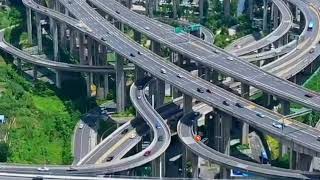 Words biggest and most complicated Overpass Qianchun Interchange in China [upl. by Camus]