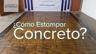 Concreto Estampado  Muestra 2 [upl. by Asertal]