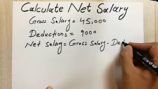 How to Calculate Net Salary Easy Trick [upl. by Yna746]