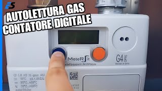 Come fare autolettura GAS contatore digitale [upl. by Kaasi267]