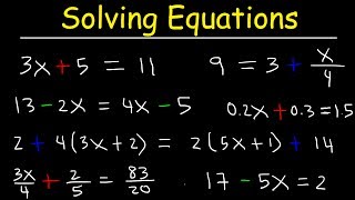 Algebra  How To Solve Equations Quickly [upl. by Gottwald]