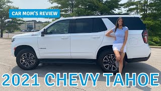 The 2021 Chevrolet Tahoe Fantastic But Plastic  CAR MOM TOUR [upl. by Ecinrev]