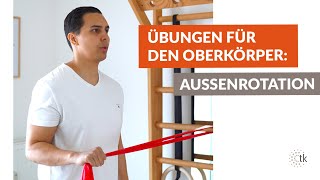 Physiotherapie Übung Training der Außenrotatoren der Schulter [upl. by Helm]