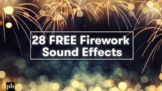 Download 28 FREE Firework Sound Effects SFX  PremiumBeatcom [upl. by Noryb]