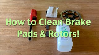 How to clean brake pads amp rotors [upl. by Mert]