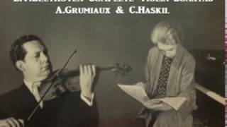 LVBeethoven Complete ViolinSonatas  AGrumiaux amp CHaskil  1957 [upl. by Ecela]