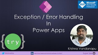 Exception Handling in PowerApps [upl. by Blynn]