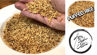 How to Make PUFFED RICE  Hot Salt Frying [upl. by Korrie]