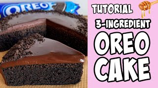 3Ingredient Oreo Cake tutorial Shorts [upl. by Netsirhk]