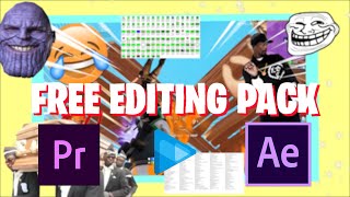 THE BEST MEME EDITING PACK FOR YOUTUBE 2024 Green Screens Sound Effects Presets amp More [upl. by Koloski226]