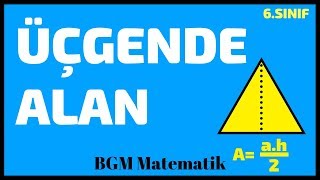 Üçgende Alan Üçgende Yükseklik Bulma Hesaplama [upl. by Labana]