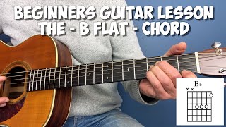 How to play B flat  The Bb chord [upl. by Odnalor202]