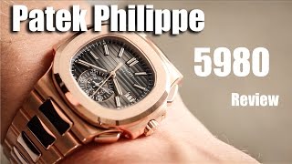 Patek Philippe Nautilus 5980 Rose Gold Review [upl. by Ahsaenat]