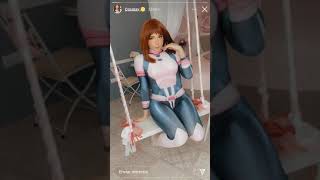 Uchako uraraka cosplay sweetiefox [upl. by Amalberga]