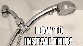 How to install a hand held shower head  under 5 minutes [upl. by Jenness]