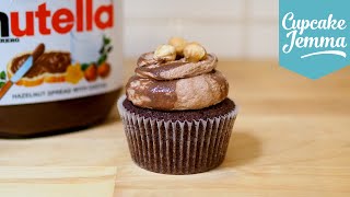 How to Make Nutella Cupcakes  Cupcake Jemma [upl. by Neerod621]