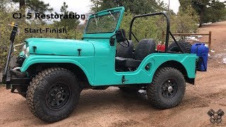 1965 Jeep CJ5 Restoration Full Video [upl. by Eyaj]