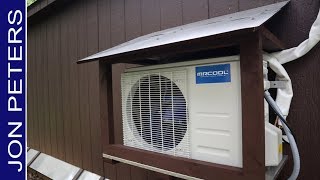 Building a Storage Shed for DIY Ductless Mini Split  MRCOOL [upl. by Wylen]