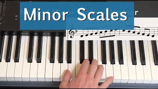 Minor Scales  Natural harmonic and melodic explained [upl. by Buhler]