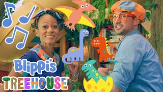 Dinosaur  BLIPPIS TREEHOUSE  Amazon Kids Original  Educational Songs For Kids [upl. by Klatt]