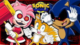 Tails VS SonicEXE and Possessed Amy  Tails Plays Sonic World  HALLOWEEN SPECIAL 🎃 [upl. by Lauri]